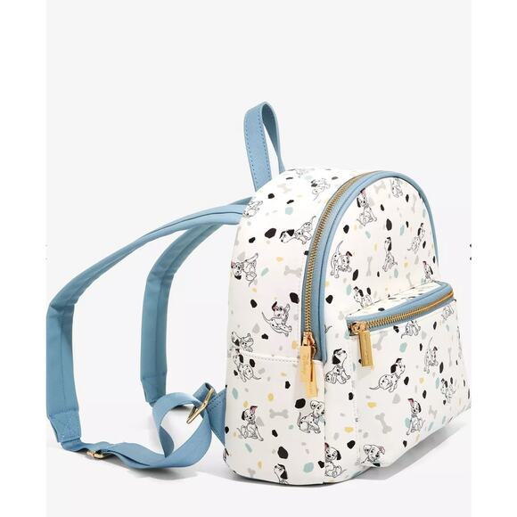 NWT Danielle Nicole Disney 101 Dalmatians Bone All Over Print Mini Backpack - Picture 2 of 4